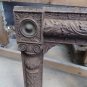 Antique cast iron fireplace surround