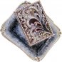 Ornate Shabbat Matchbox Set  with Swarovsky Crystals- Blue