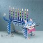 Ketzel The Cat Hanukah Menorah