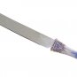 Ornate Blue Challah Knife with Swarovski crystals