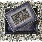 Modular Squares, Blue and Silver, Designer Shabbat Matchbox Set. By Quest Designer Judaica