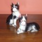 Vintage Relco Boston Terrier Dog Salt and Pepper Shakers