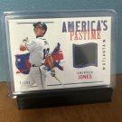 2022 Panini Chronicles America’s Pastime Swatches Chipper Jones #APS-CJ Blue Parallel 46/99