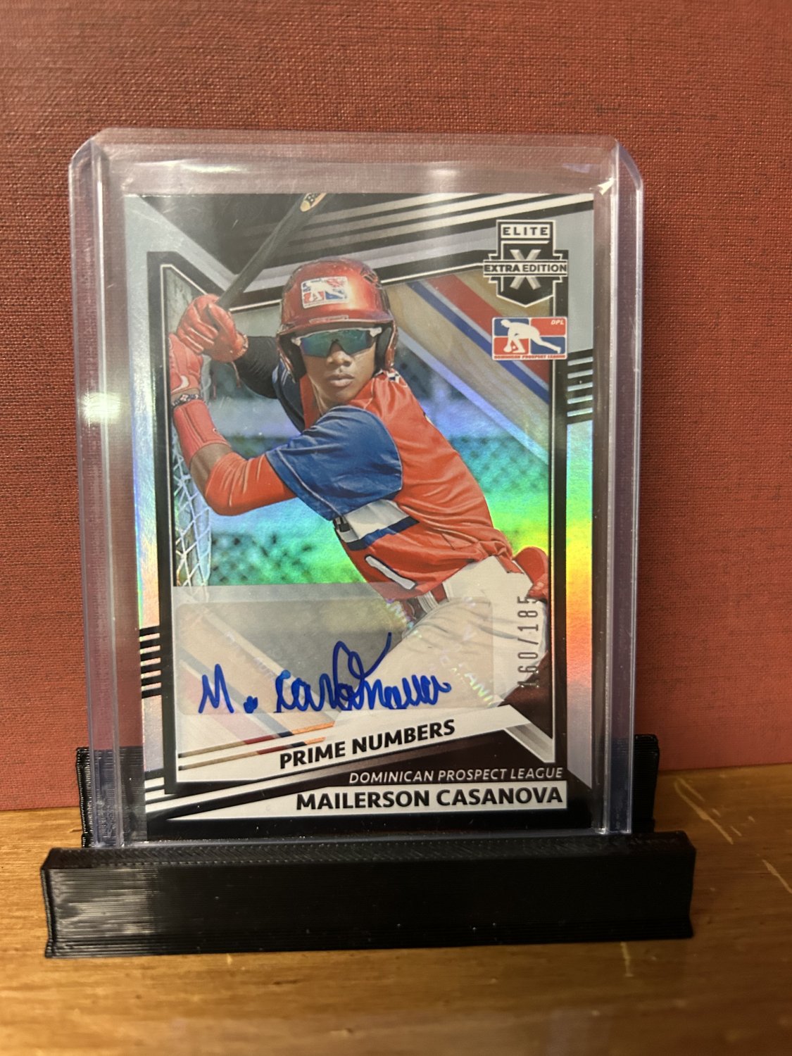 2022 Panini Elite Extra Edition DPL Auto Mailerson Casanova #198 Prime Numbers Parallel 160/185