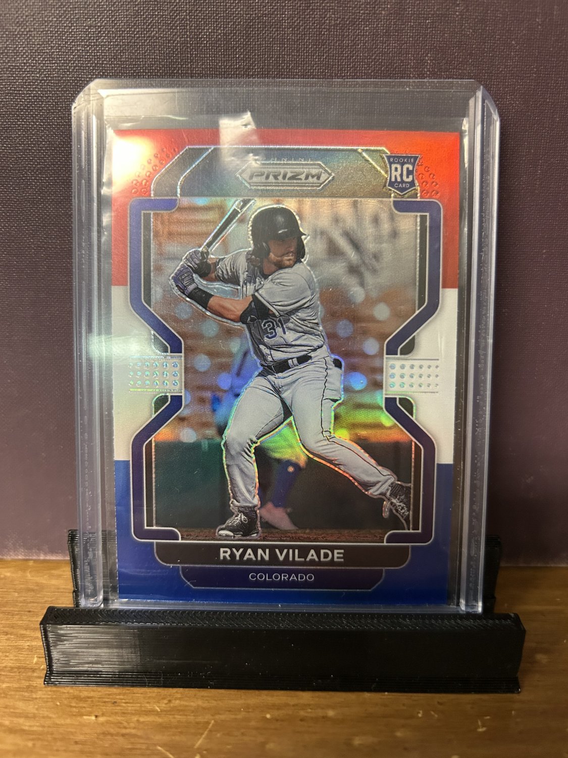 2022 Panini Prizm Ryan Vilade #163 RC Red/White/Blue Prizm