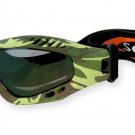 Desert Shield - Green/Brown Camouflage w/2.00MM Polycarbonate Smoke-Anti Fog Lenses