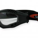 Desert Shield - Matte Black w/2.00MM Polycarbonate Clear-Anti Fog Lenses