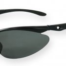 West Beach - Shiny Black w/Smoke TAC Polarized Lenses