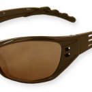 Hurricane - Brown w/PC Decenter Flash Mirror Brown Lenses