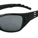 Hurricane  -Black w/PC Decenter Flash Mirror Smoke Lenses