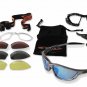 Evolution - Silver Silver w/PC DeCenter Blue XLT Lenses + Tech Kit
