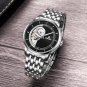 Ebohr Skeleton Power Reserve Men's Japanese Movement Automatic Mechanical Wrist Watches #3639