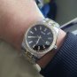 Vintage Diamond-bordered Mens Japanese Mechanical Movement 24-Jewels Business Wrist Watches #F111