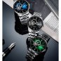 Golgen Men's skeleton business causal Japanese mechanical movement waterproof wrist watches 16013