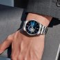 Golgen Men's skeleton business causal Japanese mechanical movement waterproof wrist watches 16013