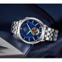 Ebohr Skeleton Power Reserve Men's Japanese Movement Automatic Mechanical Wrist Watches 5081