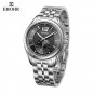 Ebohr Mens Japanese Quartz Movement Business Stainless Steel luminous Wrist Watches 1095