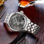 Ebohr Mens Japanese Quartz Movement Business Stainless Steel luminous Wrist Watches 1095