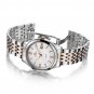 Ebohr 39mm Mens Japanese Quartz Movement Business Stainless Steel  Wrist Watches 3002