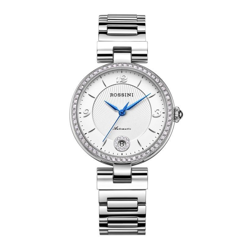 Rossini Women's diamond-bordered Japan automatic mechanical movement wrist watches 516752