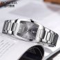 Poscer Mens Rectangle Watches Japanese Quartz Movement Business Causal Wristwatches 8187