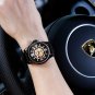 Golgen Mens skeleton watches Japanese automatic mechanical movement wristwatches 16001M