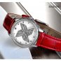 Rarone windmill women's Japanese quartz movement business causal leather wristwatches 8600098