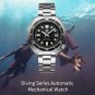 Addies Mens turtle watches 200M submarine luminous 43.8mm automatic machanical wristwatches MY-H8