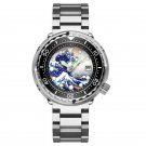 Mens diving automatic mechanical watches 300M luminous 47.5mm submarine wristwatches MY-H5