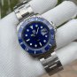 Mens Japanese quartz movement 30bar super luminous 41mm submarine diving watches Blue SD8205