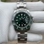 Mens Japanese quartz movement 30bar super luminous 41mm submarine diving watches Green SD8205