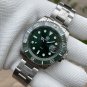 Mens Japanese quartz movement 30bar super luminous 41mm submarine diving watches Green SD8205