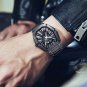 Rarone black watch tonneau shaped Mens Japan Movement Luminous 46mm mechancial Wristwatches 8670429