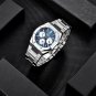 Mens watch stainless steel 40mm business 200M waterproof chronograph luminous quartz watches PD1707