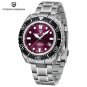 Mens watch 44mm purple dial sapphire 20bar luminous automatic mechancial wristwatches PD1680