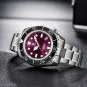 Mens watch 44mm purple dial sapphire 20bar luminous automatic mechancial wristwatches PD1680