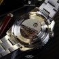 Mens watch 44mm purple dial sapphire 20bar luminous automatic mechancial wristwatches PD1680