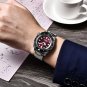 Mens watch 44mm purple dial sapphire 20bar luminous automatic mechancial wristwatches PD1680