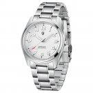 Mens watch 38mm white dial sapphire 20bar luminous automatic mechancial wristwatches PD1717
