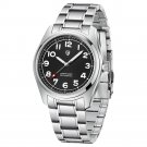 Mens watch 38mm black dial sapphire 20bar luminous automatic mechancial wristwatches PD1717