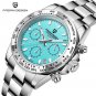 Mens watch 40mm dial 100M waterproof chronograph tachymetre luminous sports quartz watches PD1727