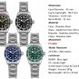 Cronos Men's Watch 41mm Diver BB58 Automatic Wristwatches 20Bar Resistance BGW-9 Luminous L6017