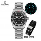 Cronos Men's Watch 41mm Diver 20Bar BGW-9 Luminous Automatic Mechancial Wristwatches L6017