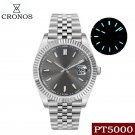 Cronos Copper-Nickel Platinum PVD Bezel 100m Water Resistant Men's Automatic Mechancial Watch L6010 Cronos Copper-Nickel Platinum PVD Bezel 100m Water Resistant Men's Automatic Mechancial Watch L6010