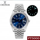 Cronos Copper-Nickel Platinum PVD Bezel 100m Water Resistant Men's Automatic Mechancial Watch L6010 Cronos Copper-Nickel Platinum PVD Bezel 100m Water Resistant Men's Automatic Mechancial Watch L6010