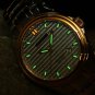 Nedss Men's Tritium Watch Swiss H3 Self-Luminous 50M Resistance Sapphire Quartz Wristwatch G002
