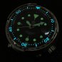 Steeldive Black Dial Green Luminous 30ATM 47.5MM NH35 Automatic Tuna Mens Dive Watch SD1975T
