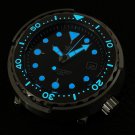 Steeldive Black Dial Blue Luminous 30ATM 47.5MM NH35 Automatic Tuna Mens Dive Watch SD1975T