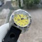 Steeldive Unique Yellow Dial BGW9 Luminous 42MM Slim Turtle Dive Watch with Cermaic Bezel SD1977T