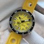 Steeldive Unique Yellow Dial BGW9 Luminous 42MM Slim Turtle Dive Watch with Cermaic Bezel SD1977T